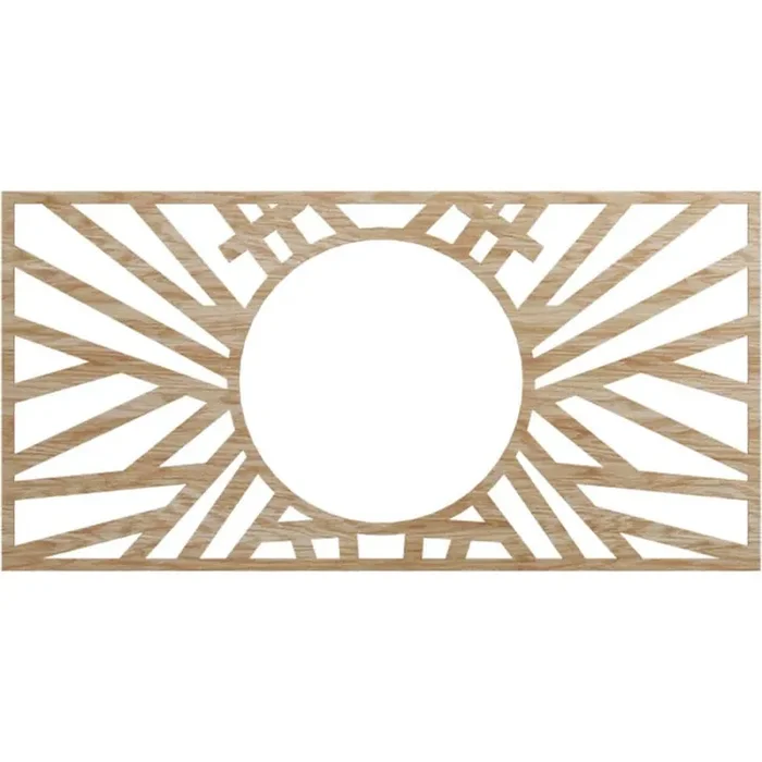 0.25 in. D x 38 in. W x 38 in. H Wood (Red Oak) Medallion Moulding