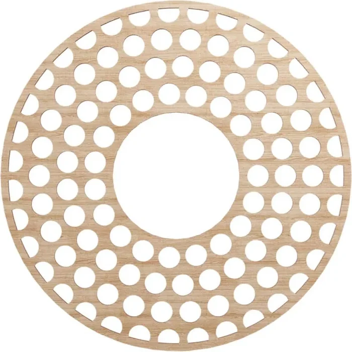 0.25 in. x 24 in. x 24 in. Wood (Alder) Medallion Moulding