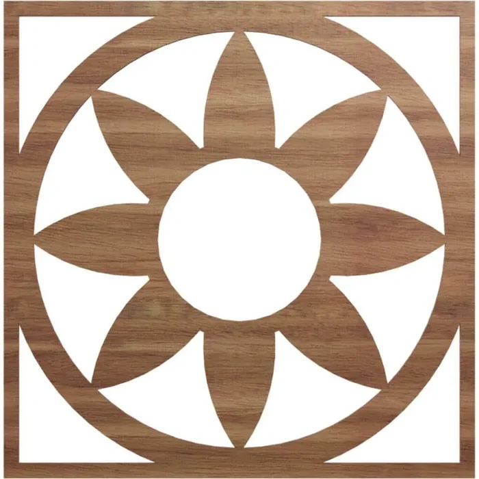 0.25 in. x 30 in. x 30 in. Wood Medallion Moulding
