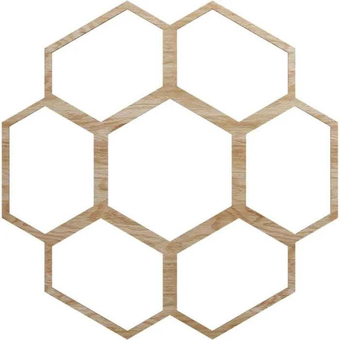 0.25 in. x 30 in. x 30 in. Wood Medallion Moulding
