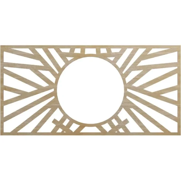 0.25 in. x 32 in. x 16 in. Wood (Birch) Medallion Moulding