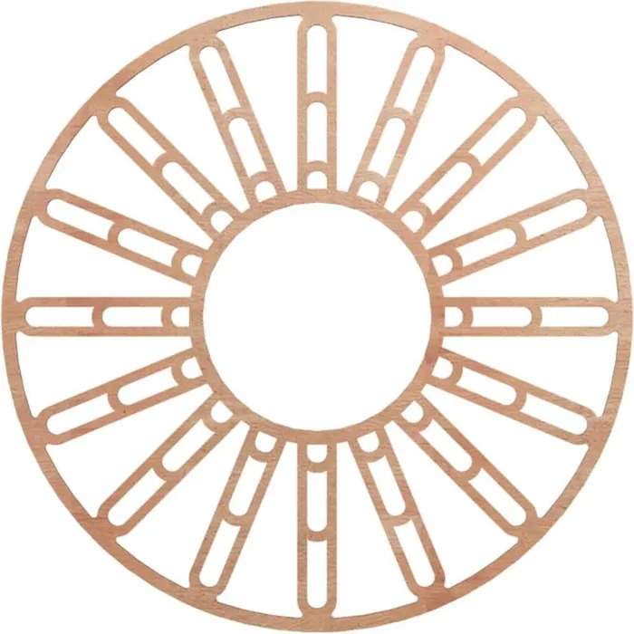0.25 in. x 36 in. x 36 in. Wood Medallion Moulding