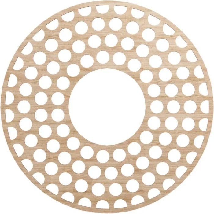 0.25 in. x 36 in. x 36 in. Wood Medallion Moulding