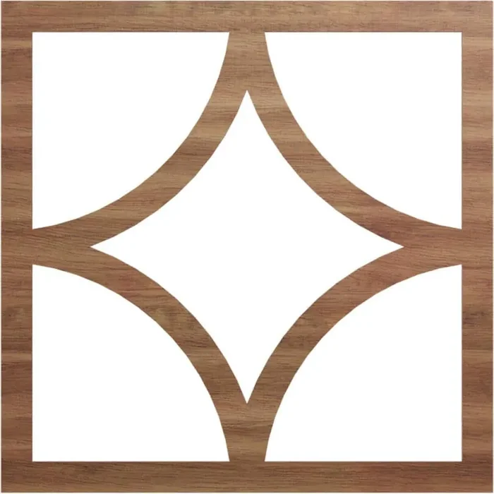 0.25 in. x 36 in. x 36 in. Wood Medallion Moulding