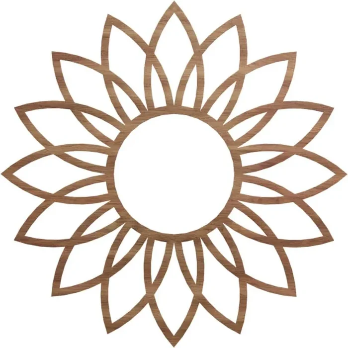 0.25 in. x 38 in. x 38 in. Wood Medallion Moulding