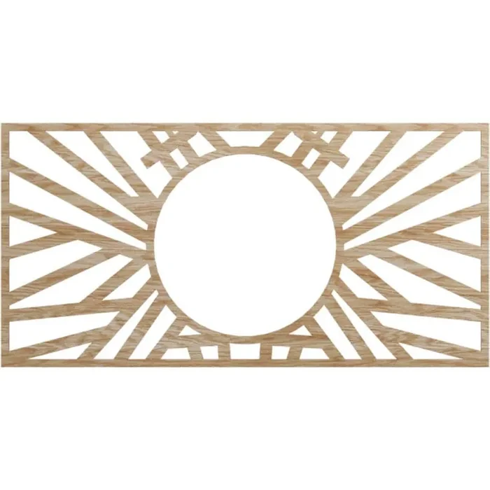 0.25 in. x 40 in. x 20 in. Wood (Red Oak) Medallion Moulding