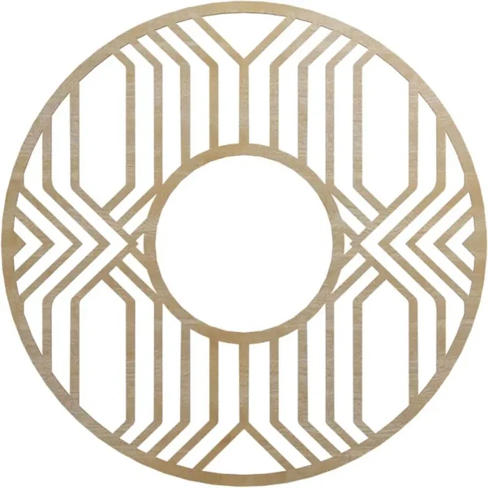 0.25 in. x 40 in. x 40 in. Wood Medallion Moulding