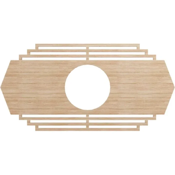 0.25 in. x 5.75 in. x 11 in. Wood Medallion Moulding