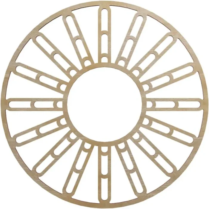 0.25 in. x 5.75 in. x 16 in. Wood Medallion Moulding