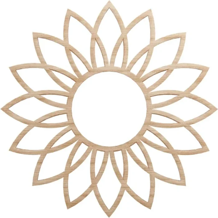 0.25 in. x 6.25 in. x 18 in. Wood Medallion Moulding