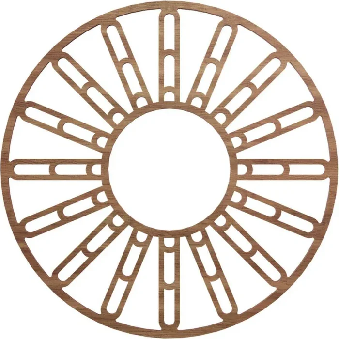 0.25 in. x 6.5 in. x 18 in. Wood Medallion Moulding