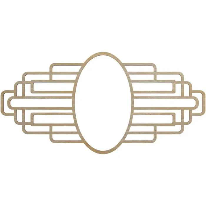 0.25 in. x 6.75 in. x 9 in. Wood Medallion Moulding