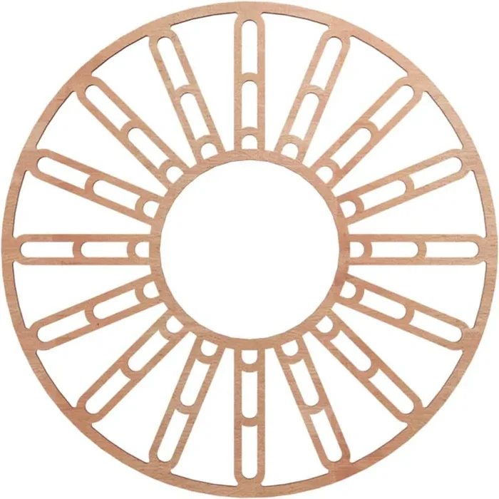 0.25 in. x 7.25 in. x 20 in. Wood Medallion Moulding