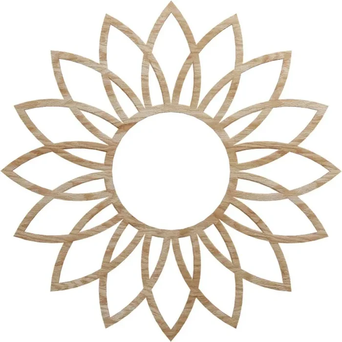 0.25 in. x 7.625 in. x 22 in. Wood Medallion Moulding