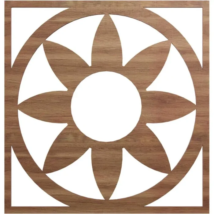 0.25 in. x 7 in. x 20 in. Wood Medallion Moulding