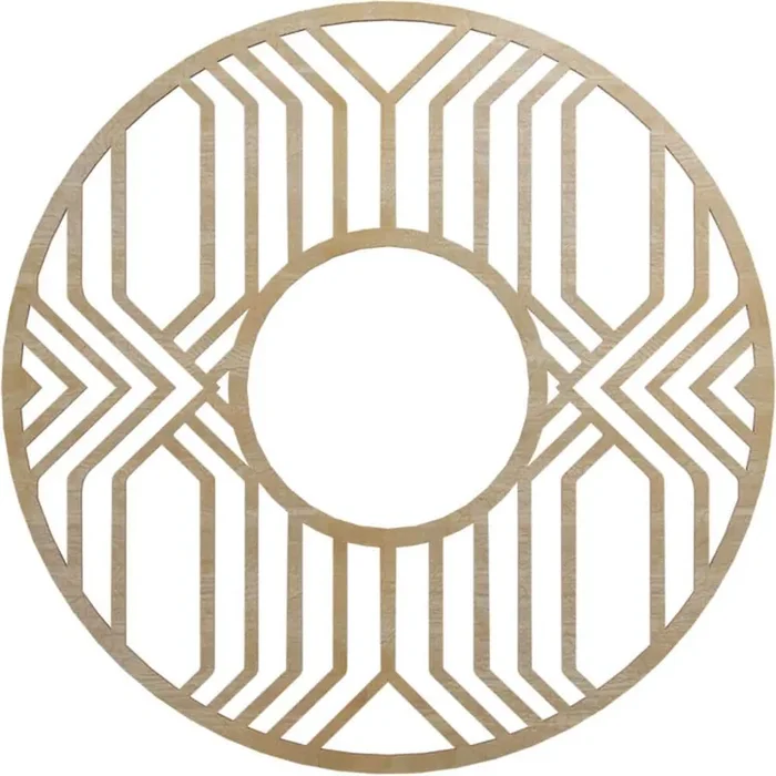 0.375 in. D x 26 in. W x 26 in. H Wood (Birch) Medallion Moulding