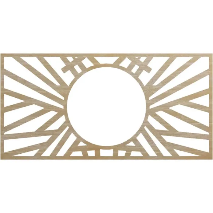 0.375 in. D x 38 in. W x 38 in. H Wood (Birch) Medallion Moulding