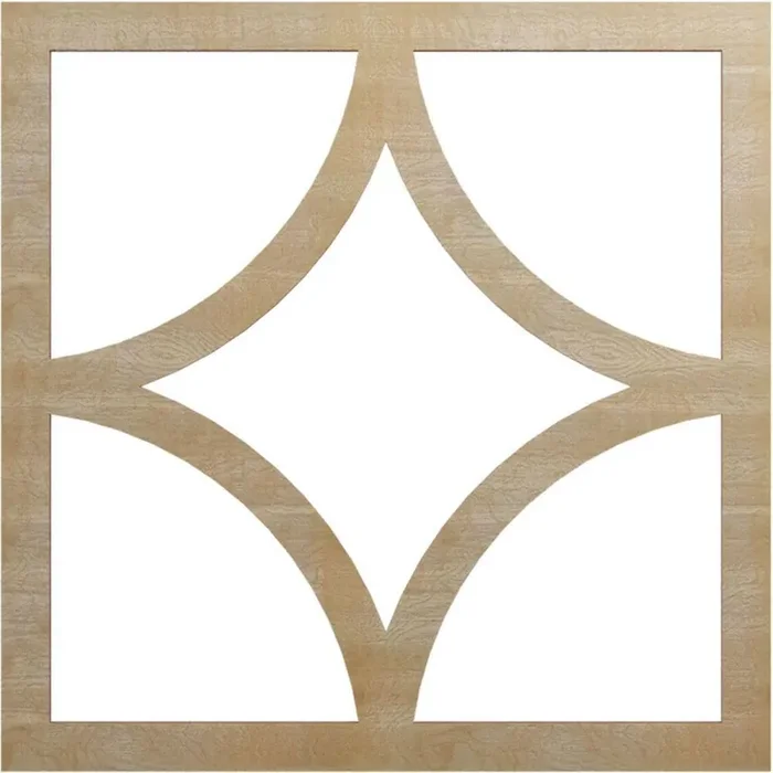 0.375 in. x 12.75 in. x 20 in. Wood Medallion Moulding