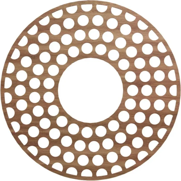0.375 in. x 36 in. x 36 in. Wood Medallion Moulding