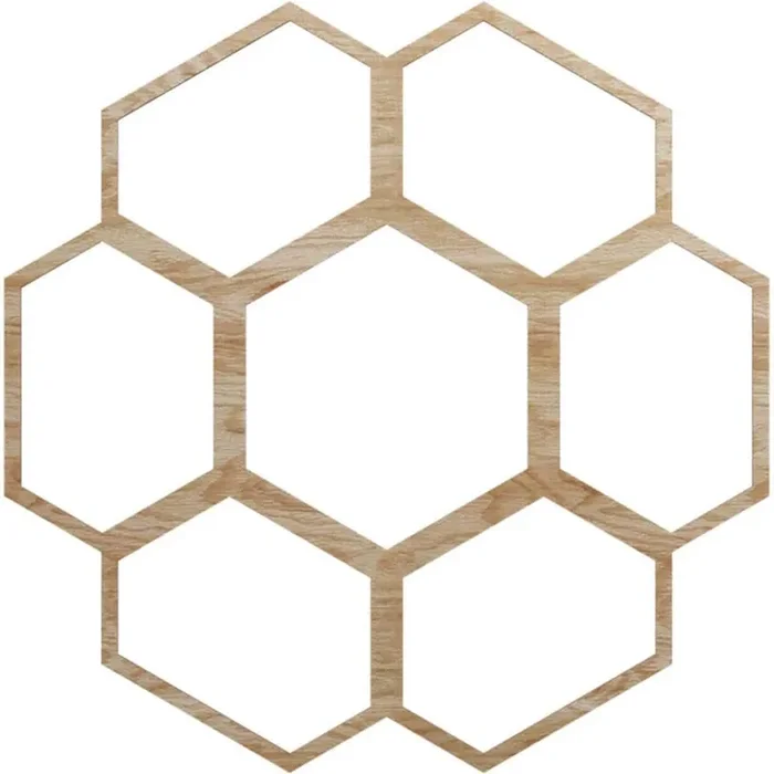 0.375 in. x 36 in. x 36 in. Wood Medallion Moulding