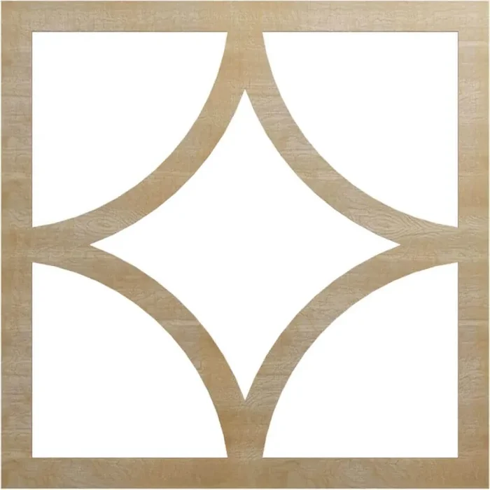0.375 in. x 36 in. x 36 in. Wood Medallion Moulding