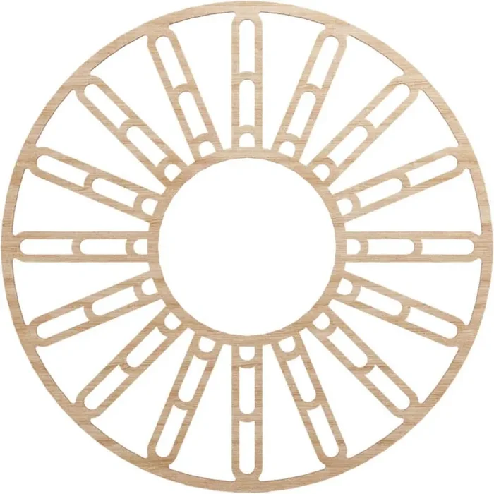 0.375 in. x 36 in. x 36 in. Wood Medallion Moulding