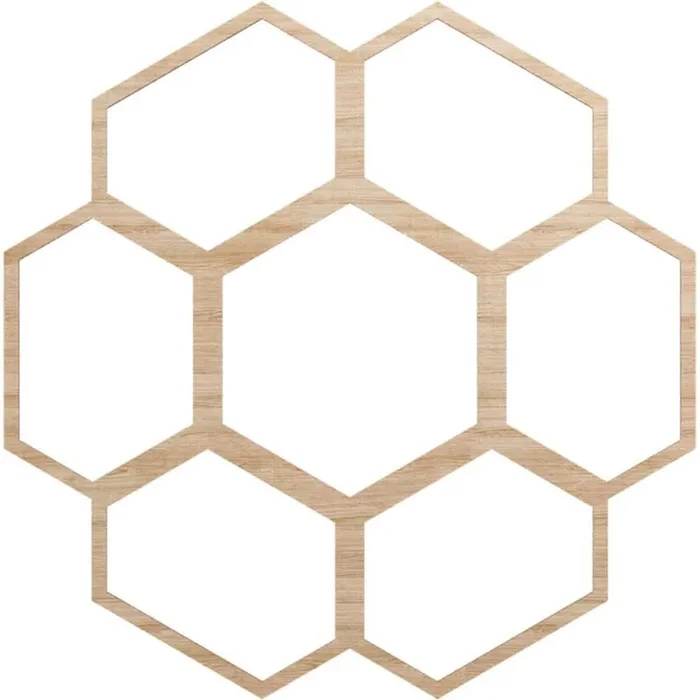 0.375 in. x 36 in. x 36 in. Wood Medallion Moulding