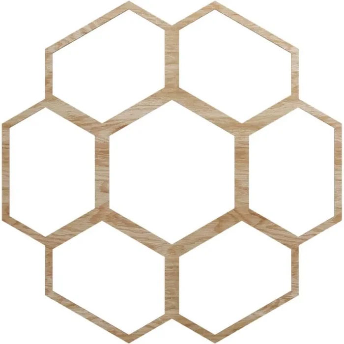 0.375 in. x 38 in. x 38 in. Wood Medallion Moulding