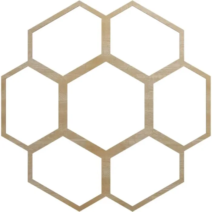 0.375 in. x 38 in. x 38 in. Wood Medallion Moulding