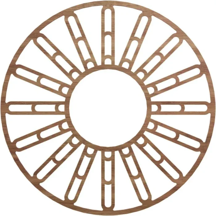 0.375 in. x 40 in. x 40 in. Wood Medallion Moulding