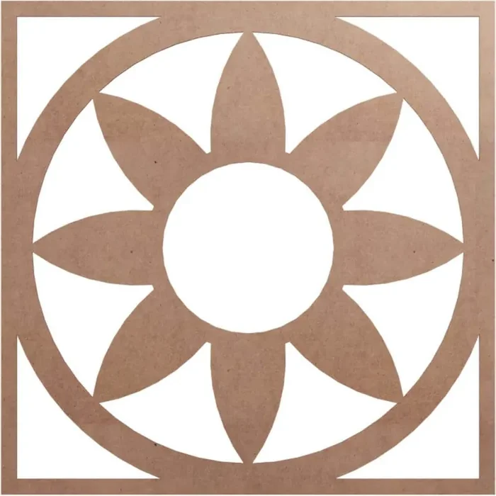 0.375 in. x 40 in. x 40 in. Wood Medallion Moulding