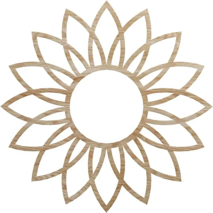 0.375 in. x 40 in. x 40 in. Wood Medallion Moulding