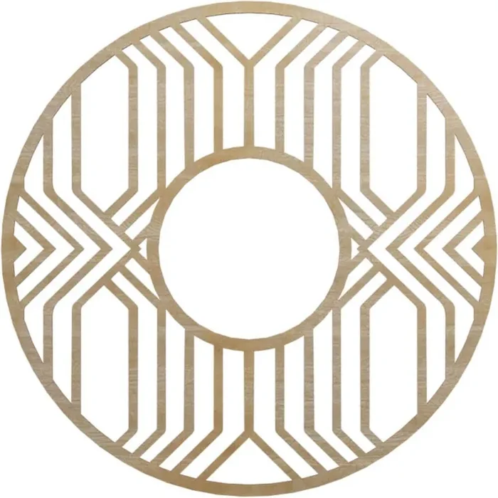 0.375 in. x 40 in. x 40 in. Wood Medallion Moulding