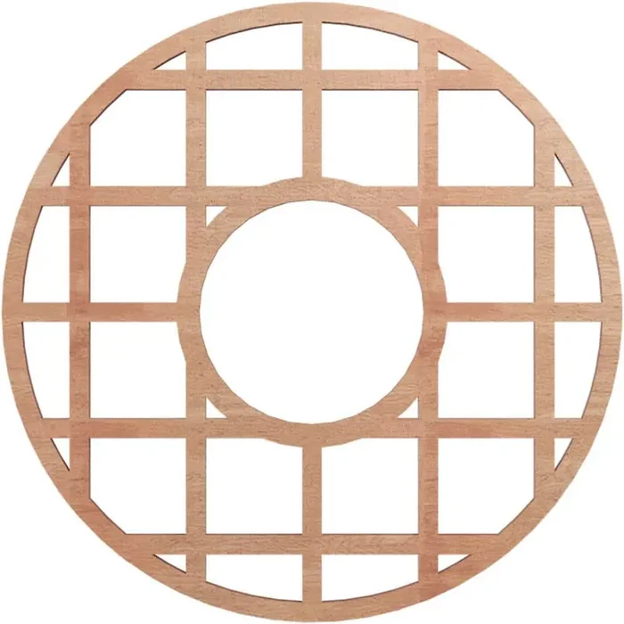 0.375 in. x 5.75 in. x 16 in. Wood Medallion Moulding