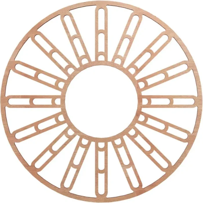 0.375 in. x 6.5 in. x 18 in. Wood Medallion Moulding