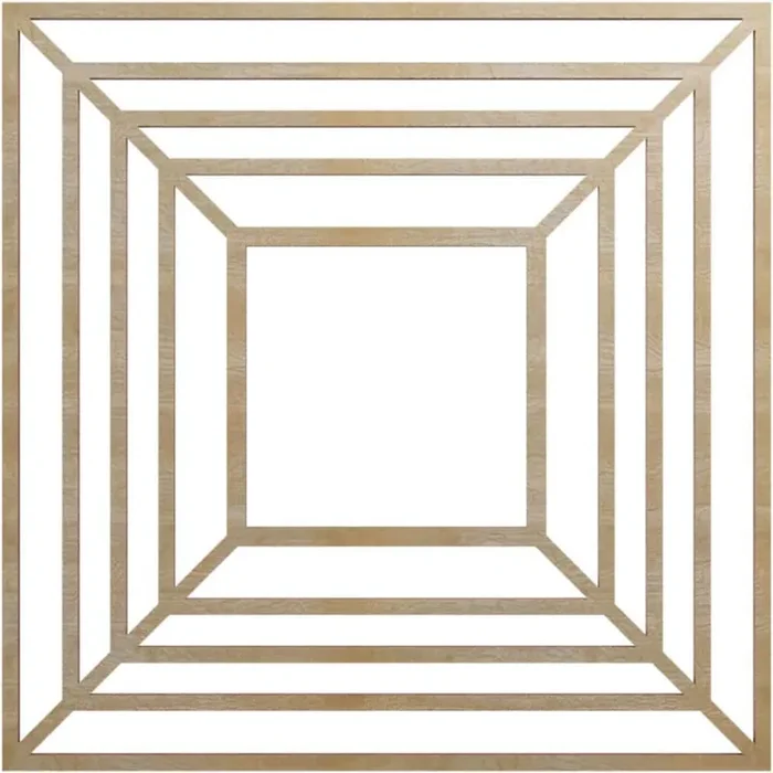 0.375 in. x 6.625 in. x 18 in. Wood Medallion Moulding