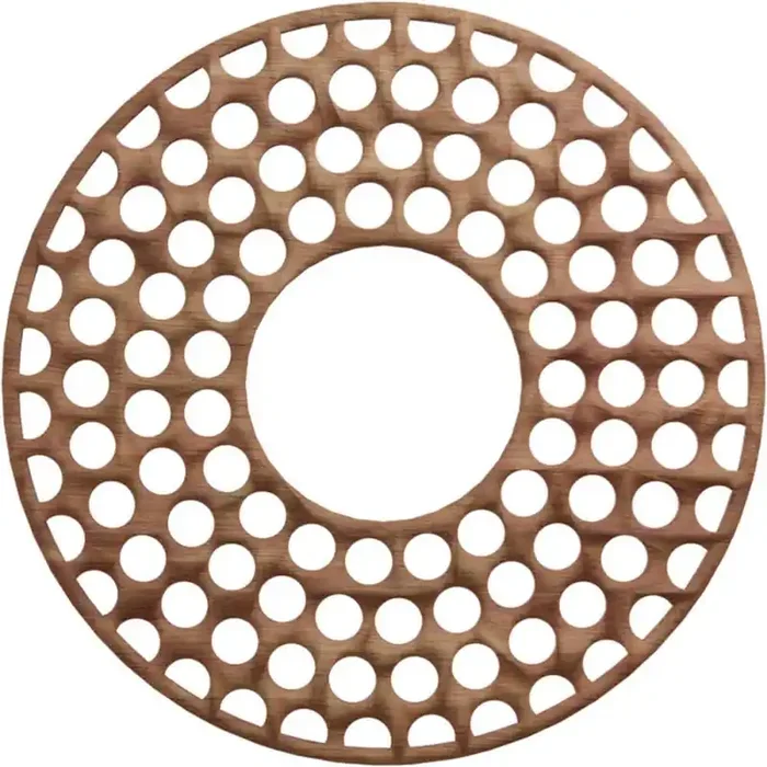 0.375 in. x 7.25 in. x 20 in. Wood Medallion Moulding