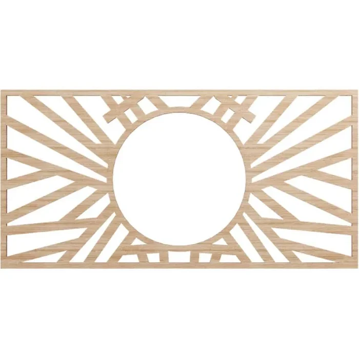 0.375 in. x 7.375 in. x 10 in. Wood Medallion Moulding