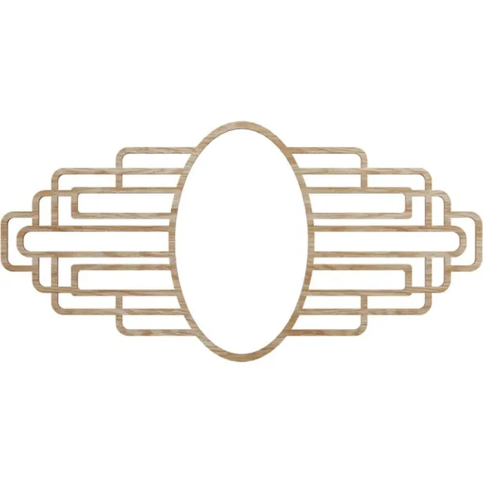 0.375 in. x 7.5 in. x 10 in. Wood Medallion Moulding