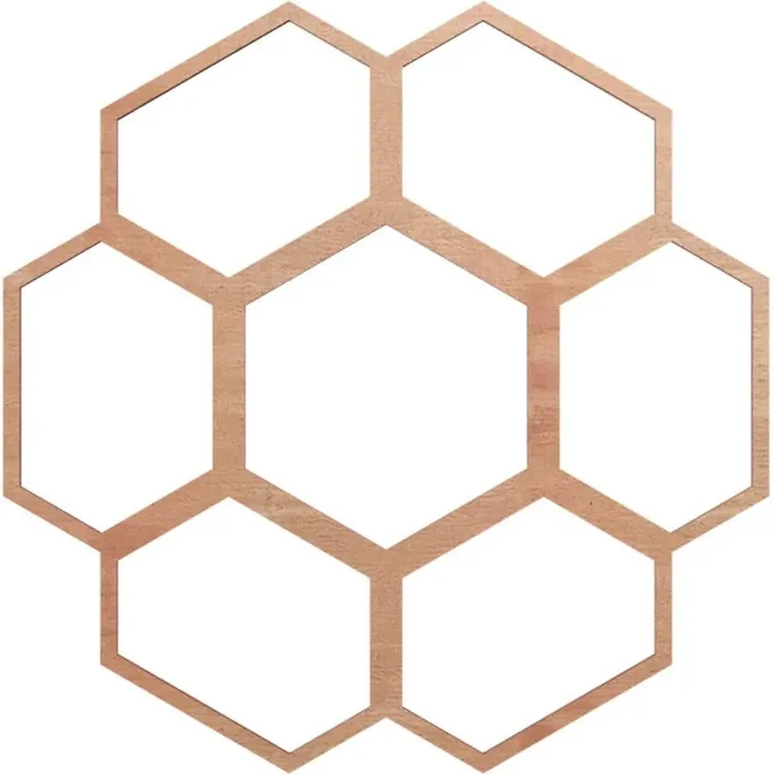 0.375 in. x 7 in. x 20 in. Wood Medallion Moulding