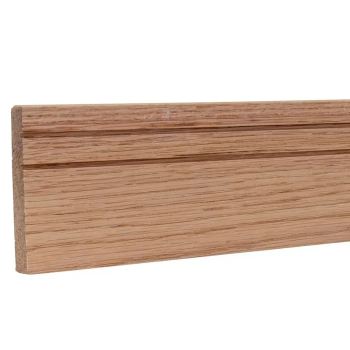 0.4687 in. D x 3.5 in. W x 92 in. L Unfinished Red Oak Wood Tova Panel Moulding