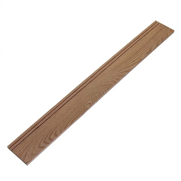 0.5625 in. D x 5.5 in. W x 92 in. L Unfinished Red Oak Wood Baseboard Moulding