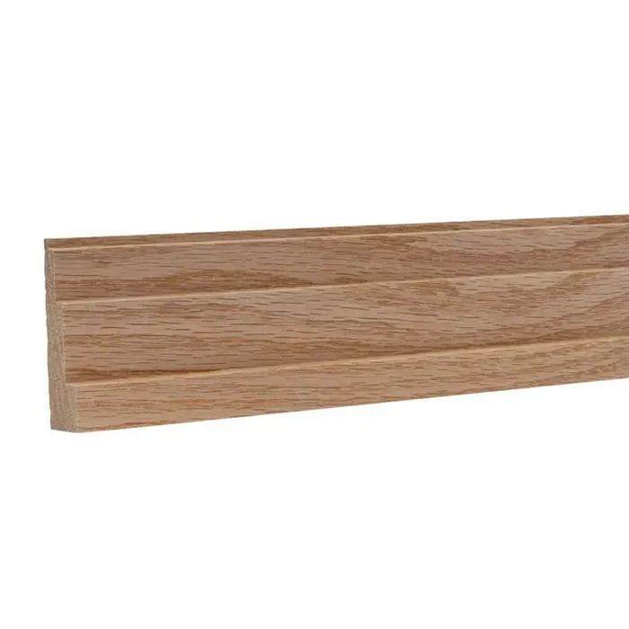0.75 in. D x 2.5 in. W x 92 in. L Unfinished Red Oak Wood Chair Rail Moulding