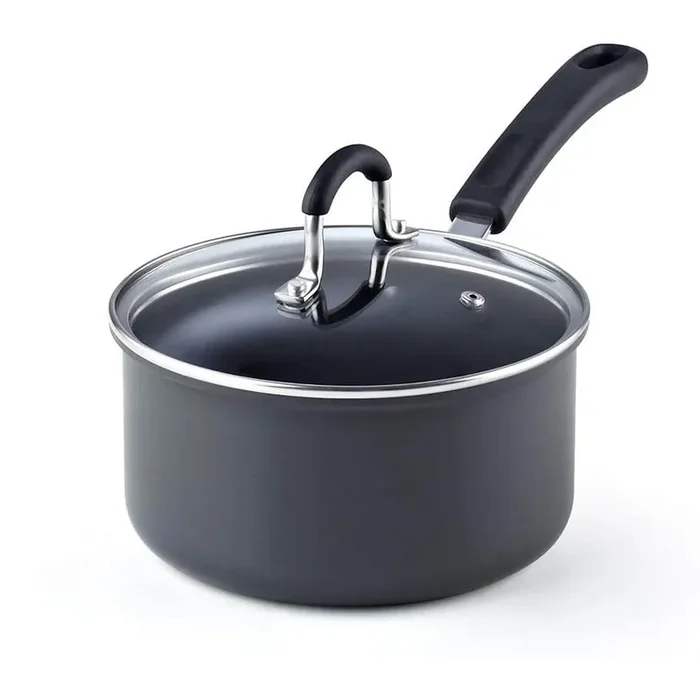 02633 2.5 qt./18CM, Black Hard Anodized Nonstick Saucepan