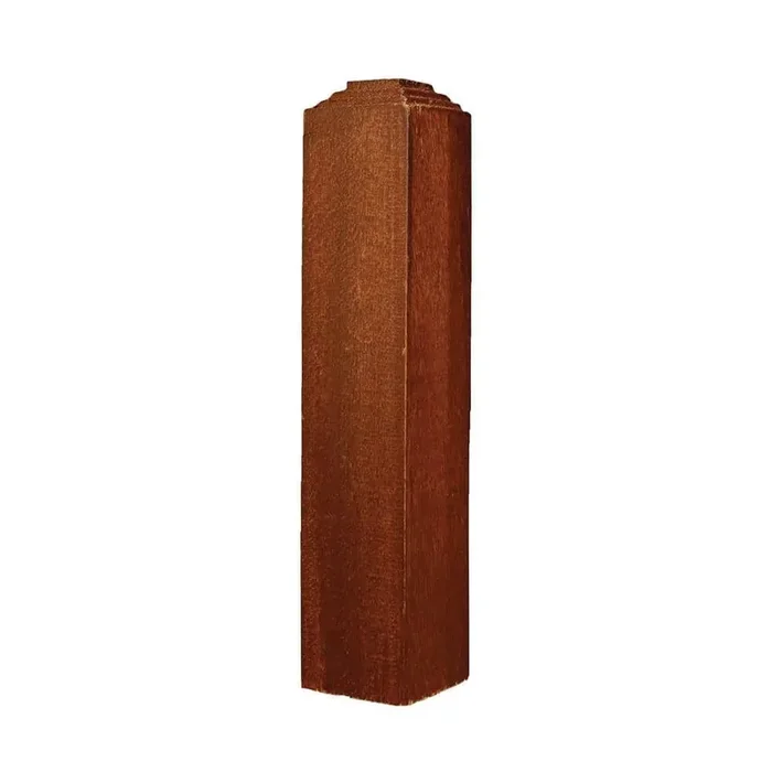 1-1/4 in. D x 1-1/4 in. W x 6 in. L Poplar Wood Stained Gunstock OS Base Corner Block