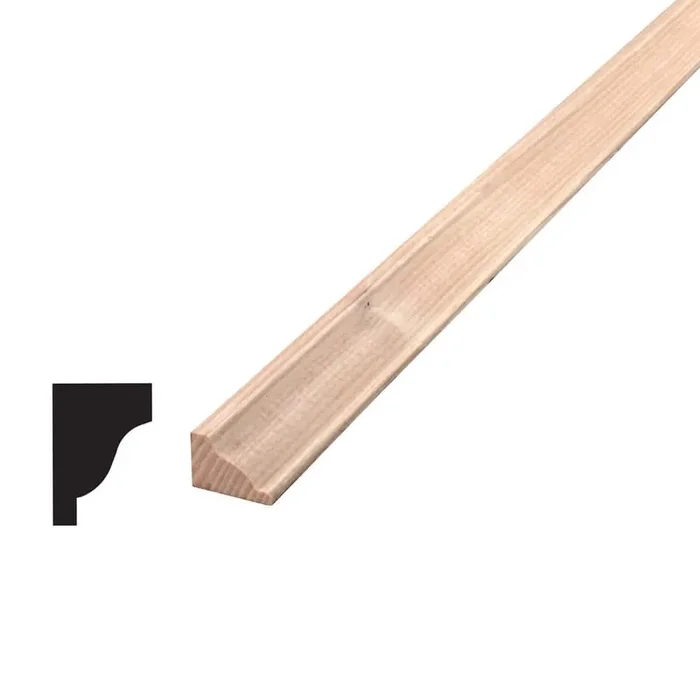 1/2 in. D x 3/4 in. W x 96 in. L Hemlock Crown Moulding Pack (10-Pack)