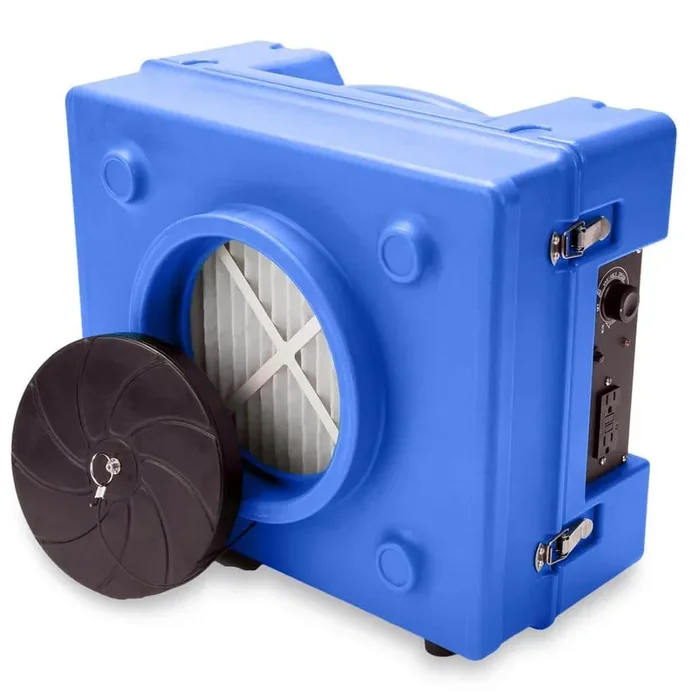 1/3 HP 2.5 Amp HEPA Air Scrubber Purifier for Water Damage Restoration Negative Air Machine in Blue