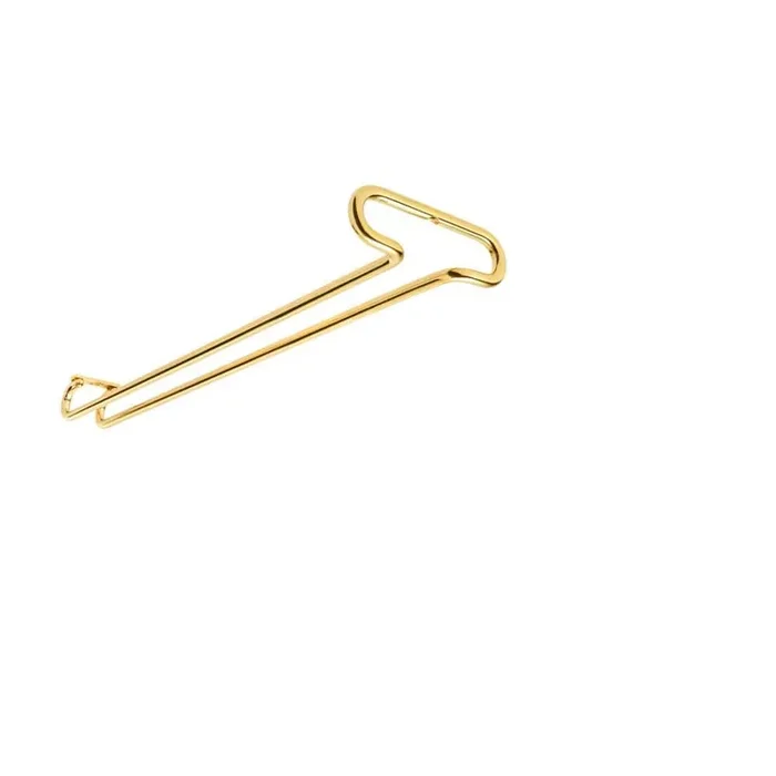 1.5 in. H x 4.25 in. W x 18 in. D Brass Under Cabinet Wine Glass Holder