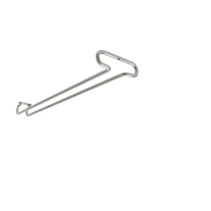 1.5 in. H x 4.25 in. W x 18 in. D Satin Nickel Under Cabinet Wine Glass Holder