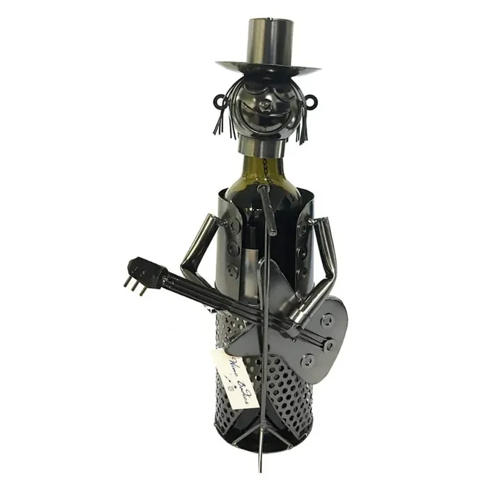 1-Bottle Guitar Player Wine Rack